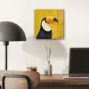 Toekan - Minimalistisch - Snavel - Oranje plexiglas 5mm klein -sfeer6