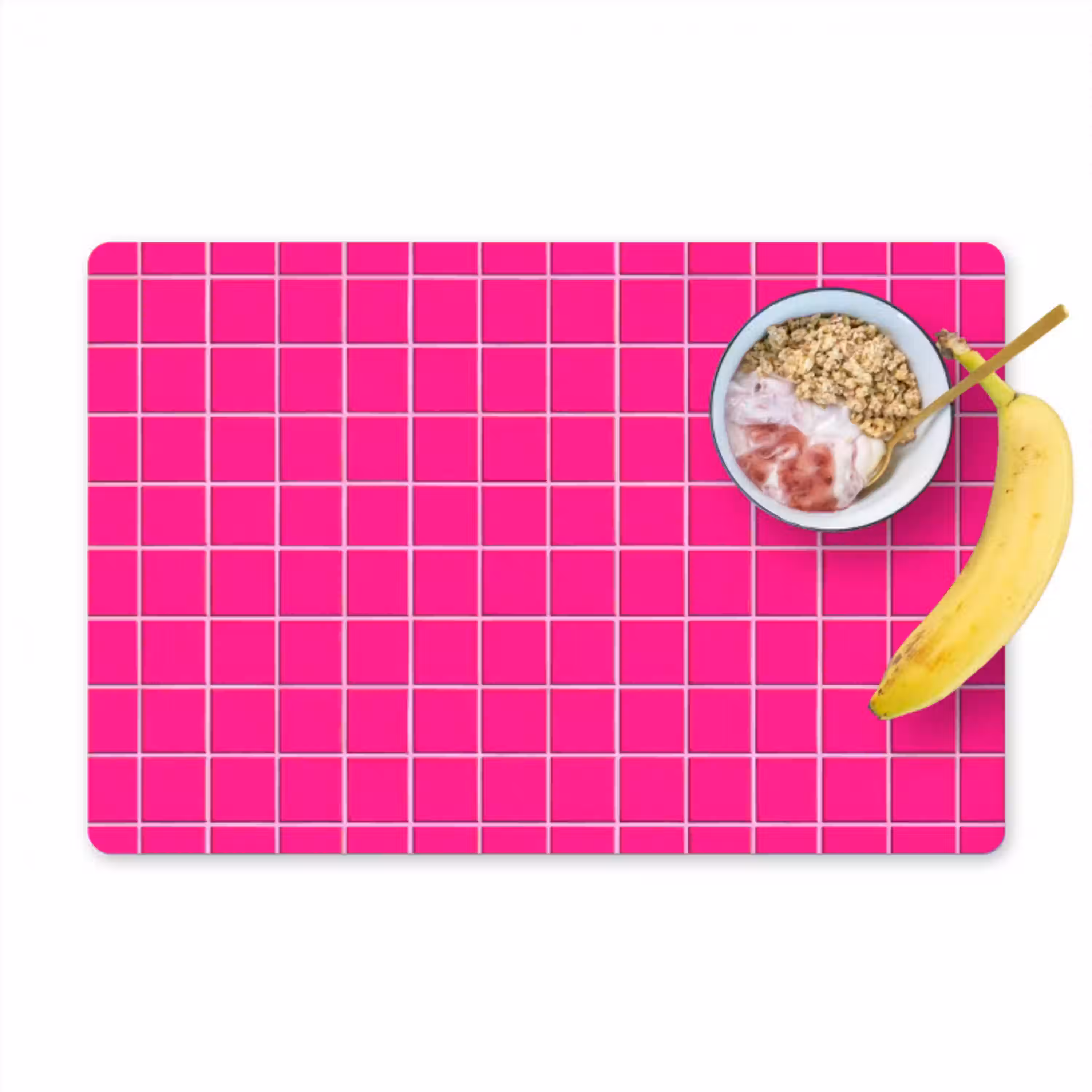 Tegels - Vierkant - Fuchsia Placemat vinyl groot 368 -zzzproduct_Kitchenyeah-website
