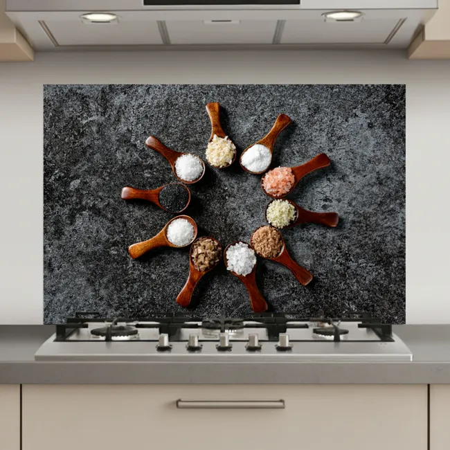 Lepel - Kruiden - Specerijen - Keuken - Industrieel keuken achterwand spatscherm klein -3d_website