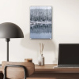 Bos - Reflectie - Meer - Winter - Serene plexiglas 5mm klein -sfeer6