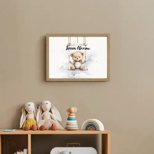 Beer - Baby - Dier - Kinderen Light Box met batterij (Wandlamp kind) middel -sfeer2_kind