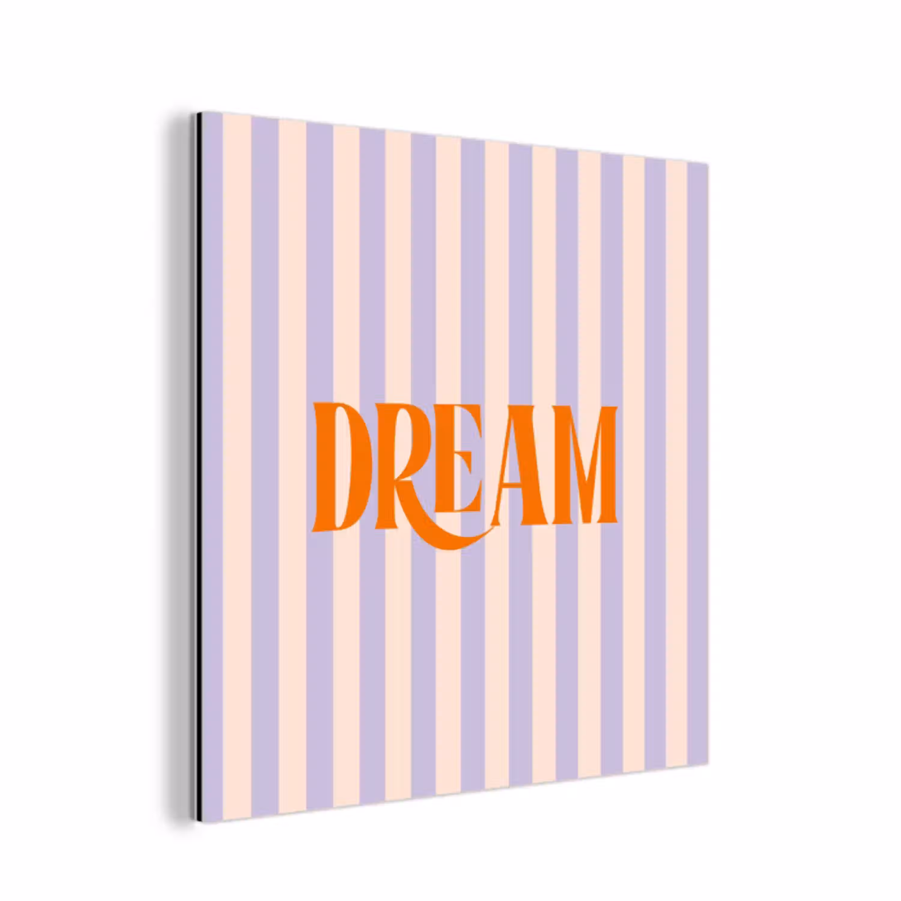 Lila - Oranje - Strepen - Dream aluminium wit klein -3d