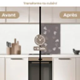 Patronen - Tulpen - Minimalistisch keuken achterwand 2 middel 865 -voor-na2_FR