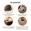 Vintage - Motief - Kleurrijk Inductie beschermer vinyl 3mm klein 276 -zzzzzzz-td-werking