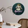 Vrouw - Roos - Quote Wandcirkel behangsticker klein -sfeer3