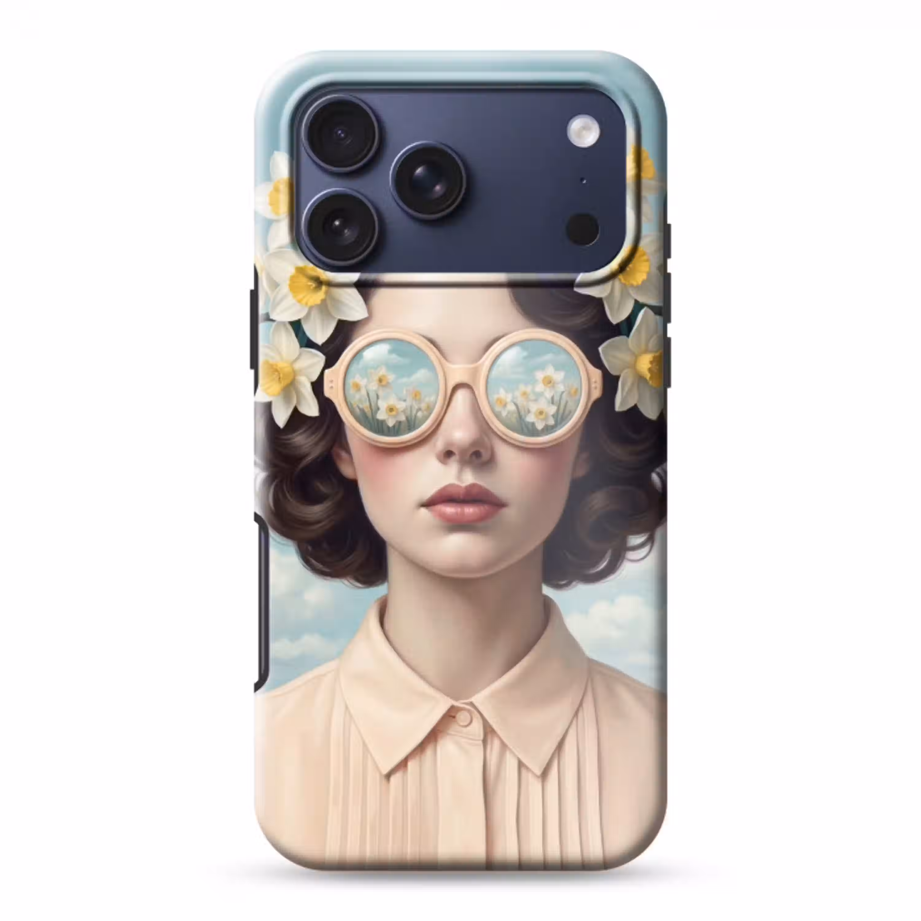 Vrouw - Narcissen - Geel Toughcase MagSafe Apple iPhone 17 Pro Max klein -3d