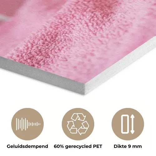 Badeend -Strik - Roze PET vilt klein -closeup_NL