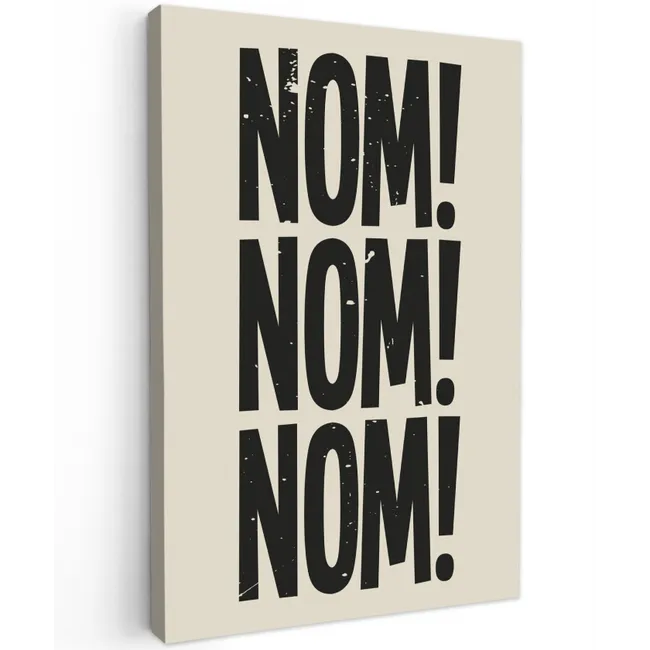 Japandi - Decoratie - Vintage - Zwart Tuinposter op houten frame 2 cm dik klein -3d