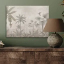 Jungle - Banenboom - Kolibrie - Beige PET vilt klein -sfeer2