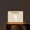 Kat - Kitten - Beige Light Box met batterij (Wandlamp kind) middel -sfeer1_kind