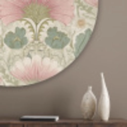 Klassiek - Patroon - Roze Akoestische PET Vilt - Rond klein 838 -sfeer5_closeup