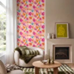 Bloesems - Vrolijk - Kleurrijk Behang Vinyl klein 1060 -sfeer2