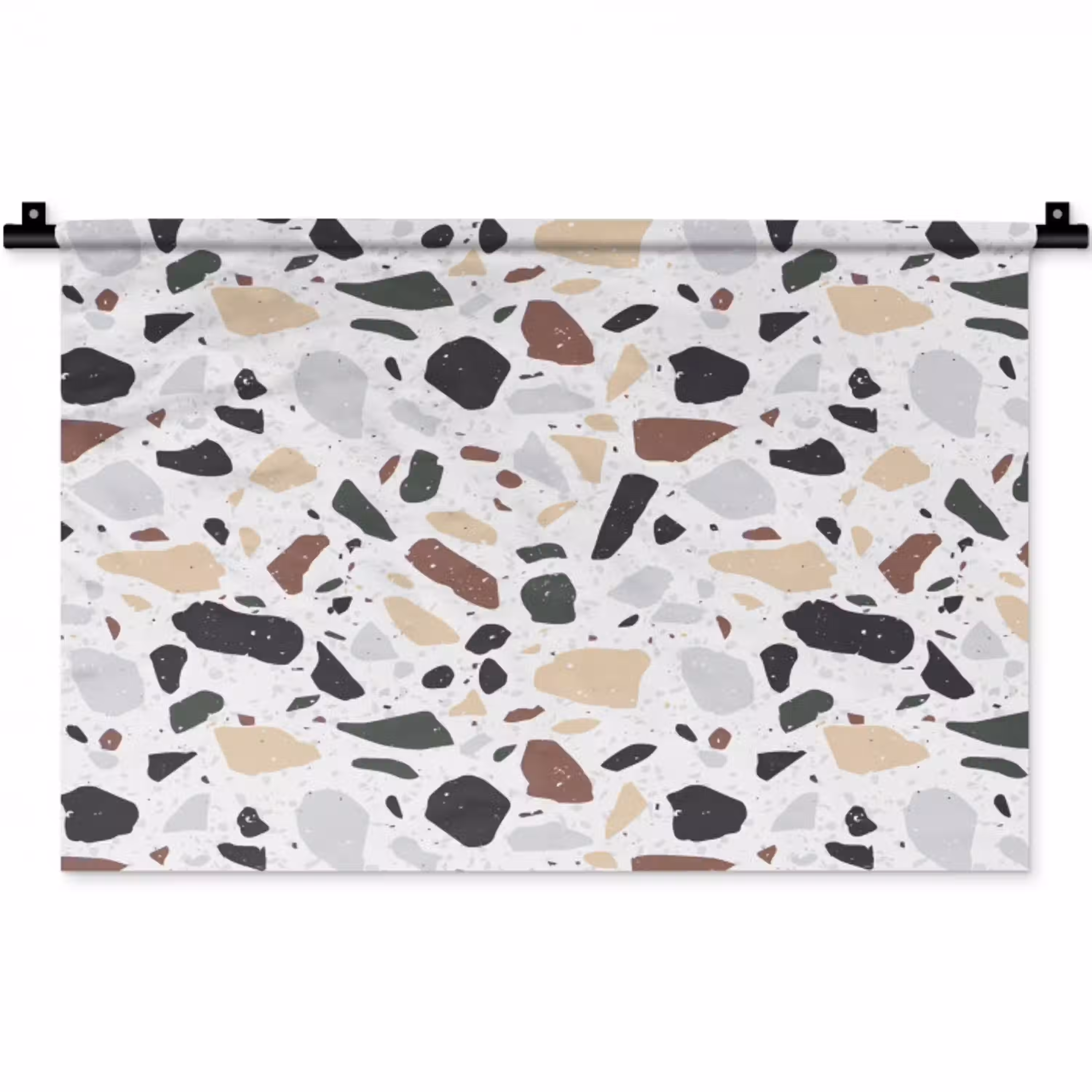 Terrazzo -  Patroon - Kleurrijk - Klei Wandkleed katoen klein 269 -zz3d