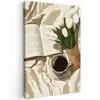 Boek - Illustratie - Tulpen - Koffie canvas 2cm klein -z3d