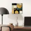 Abstract - Goud - Brons - Vormen - Geometrisch aluminium wit klein -sfeer5