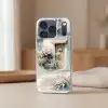 Fiets - Pastelkleuren - Bloemen Telefoonhoesje iPhone 17 Pro klein -sfeer2