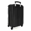 Beige ruiten patroon NBS - Handbagage koffer - Kinderen Unisex middel -achterkant
