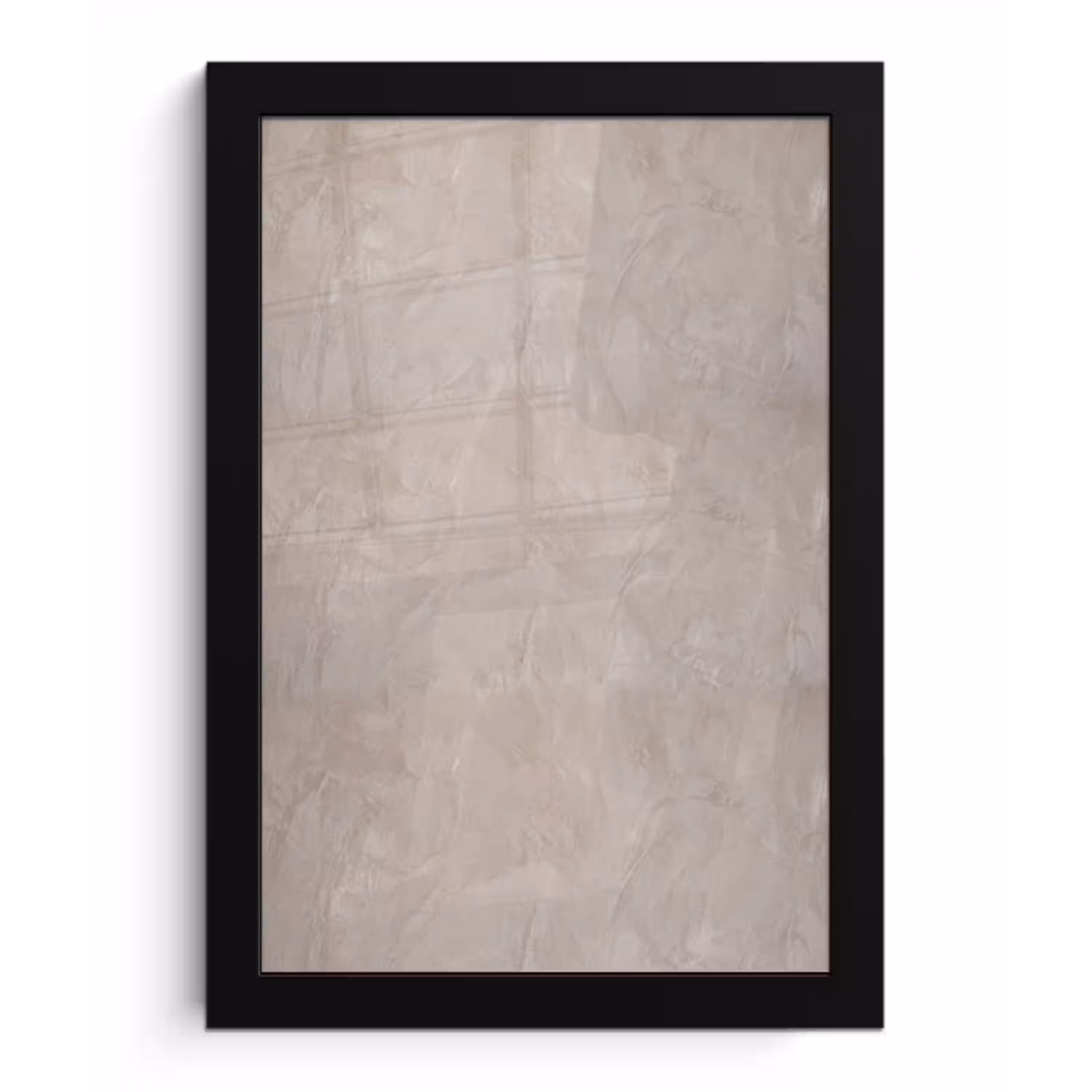 Textuur - Wand - Modern - Beige - Abstract fotolijst zwart zonder passe partout klein -3d