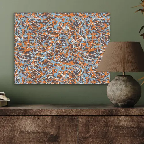 Blauw - Waterverf - Chaos PET vilt klein 837 -sfeer2