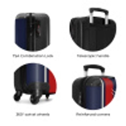 110 NBS - Handbagage koffer - Volwassenen Unisex middel zzzzzzzbolletjes_ENG