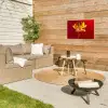 Bloem - Goud - Glazen Tuinposter op houten frame 2 cm dik klein -sfeer2