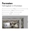 Schotse hooglander - Zwart - Wit - Hout Muismat XXL klein -sfeer5