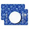 Bubbels - Patroon - Blauw Placemat vinyl groot -zzsfeer2_Kitchenyeah-website
