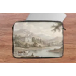 Landhuis - Rivier - Vee laptophoes neopreen klein -tafel