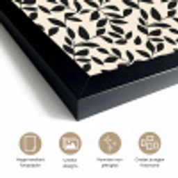 Elegant - Patroon - Zwart - Beige fotolijst zwart zonder passe partout klein 224 -sfeer2