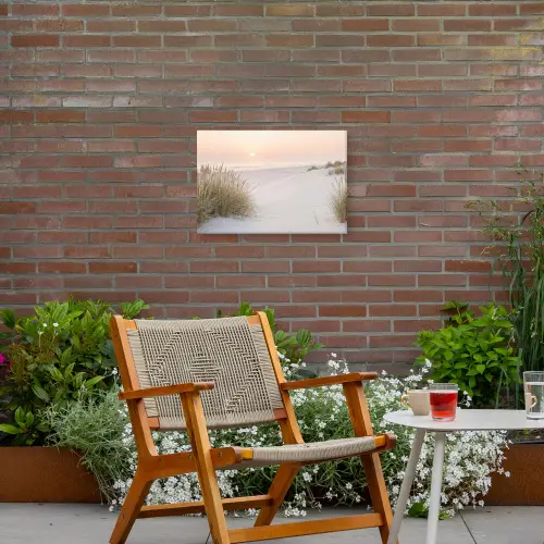 Horizon - Duinlandschap - Zand Tuinposter op houten frame 2 cm dik klein -sfeer3