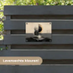 Cirkels - Schaduw - Abstract tuinposter los doek klein -sfeer3