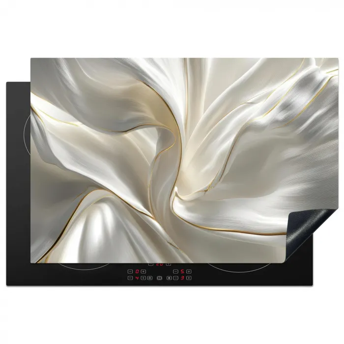 Stof - Plooien - Goud Inductie beschermer vinyl 3mm klein -3d