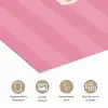 Roze - Gestreept - Belle poster papier klein -closeup_NL