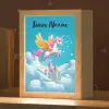 Eenhoorn - Fantasie - Kasteel Light Box met kabel (Kinderlampje) klein -zzz_3d_website