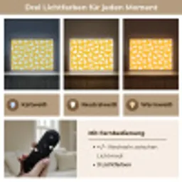 Eendjes - Patroon - Geel Light Box met batterij (Wandlamp) middel 907 -USP_lichtkleurDE