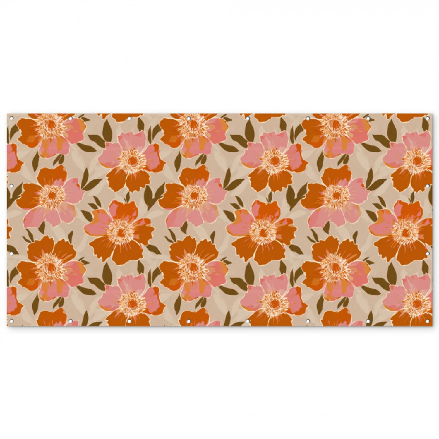 Bloemen - Motief - Retro Balkonbeschermer Duitsland klein 596 -zz_3d