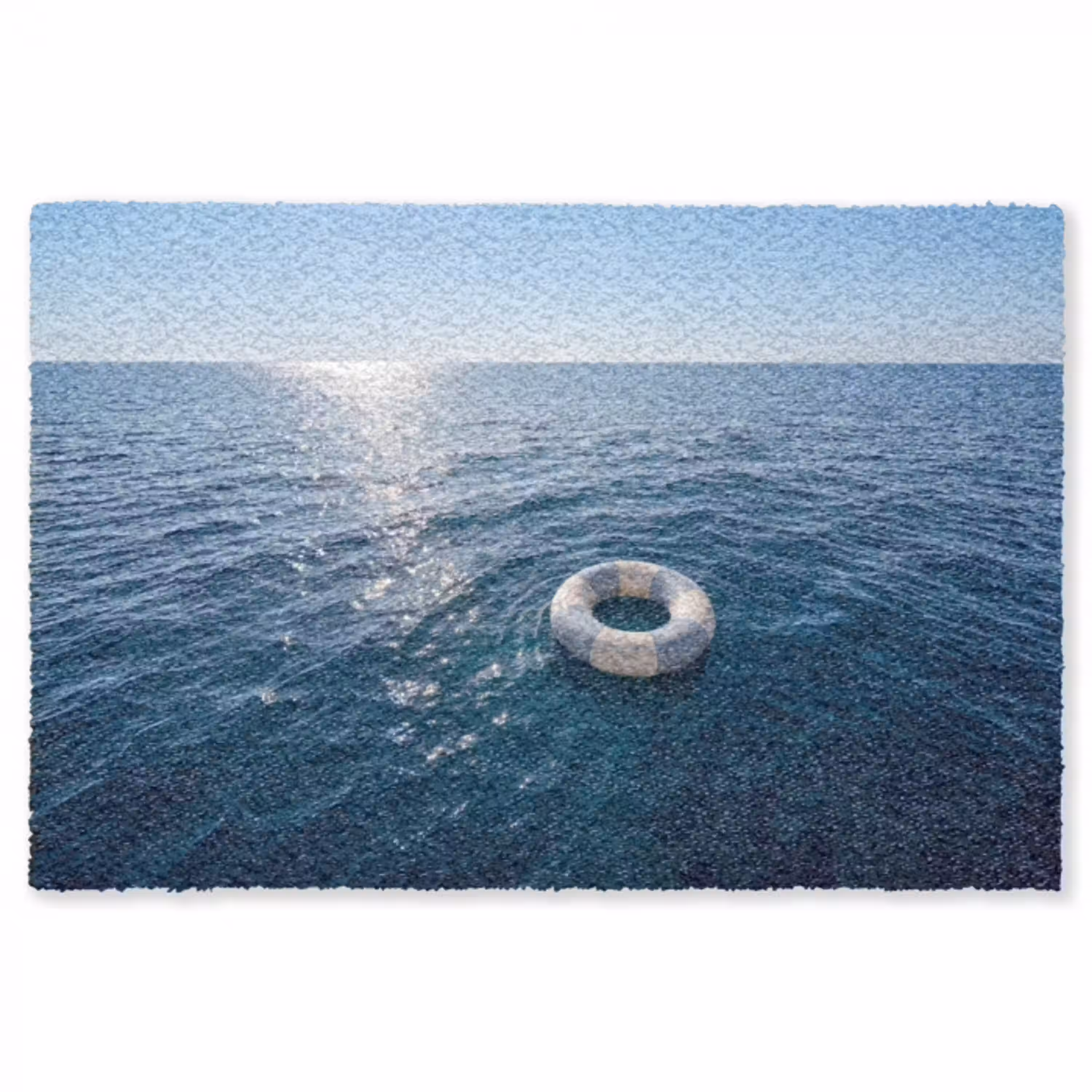 Oceaan - Zwemband - Horizon Vloerkleed Rechthoek klein -3d