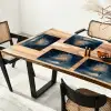 Levensboom - Nacht - Donker - Blauw Placemat vinyl groot -zzsfeer4_Kitchenyeah-website