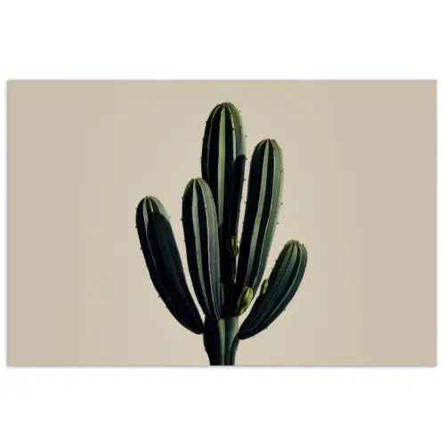Cactus - Subtiel - Groen poster papier klein -3d