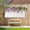 Blauwe regen - Bloemen - Paars Tuinposter op houten frame 2 cm dik xxl -sfeer4