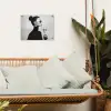 Vrouw - Champagne - Modern tuinposter los doek klein -sfeer7