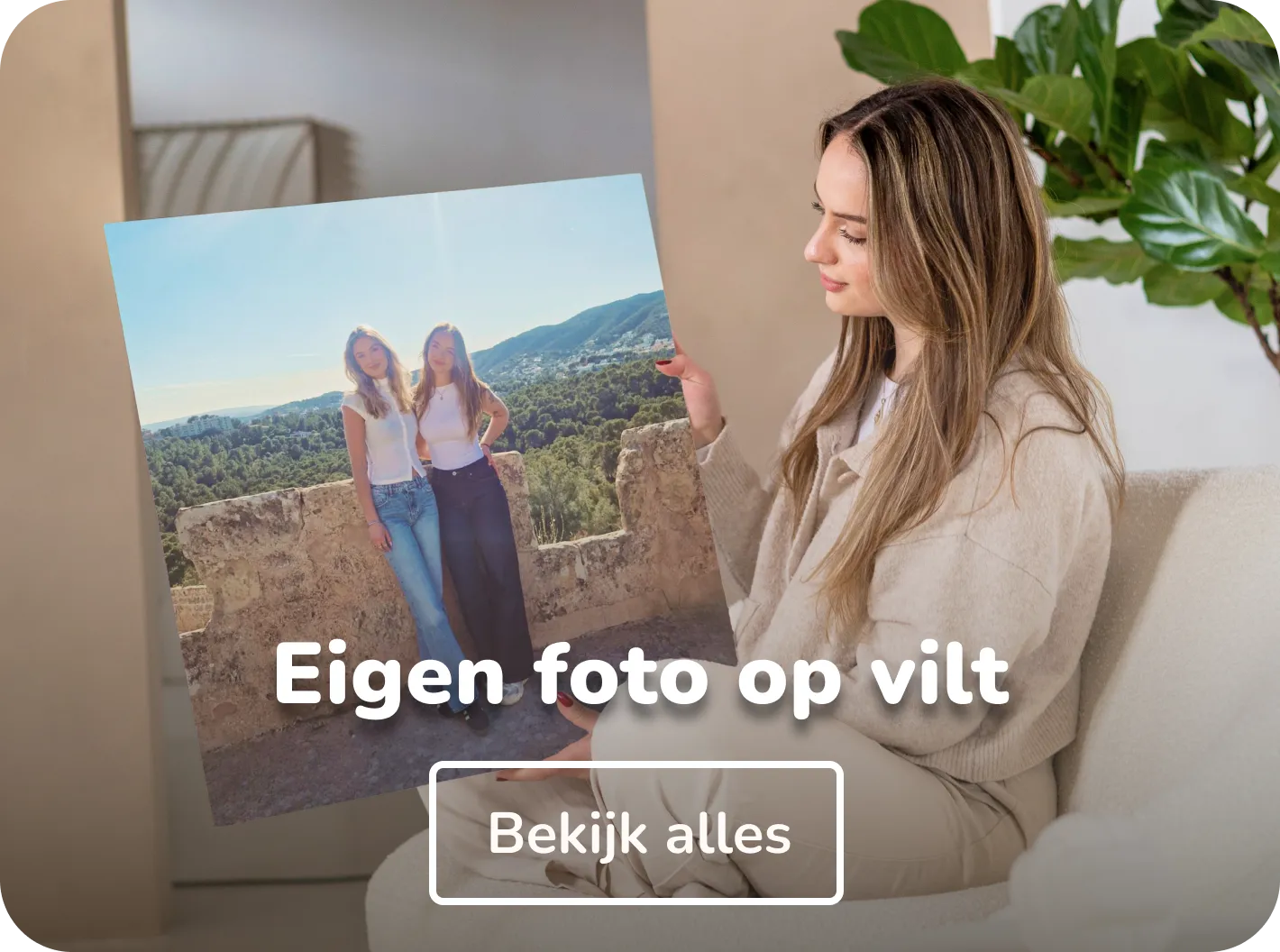 Eigen foto op vilt