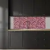 Zebra - Motief - Bordeaux - Rood keuken achterwand 2 middel 871 -sfeer1