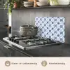 Patroon - Tegel - Blauw keuken achterwand spatscherm klein 900 -usp_NL