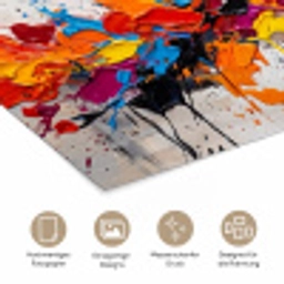 Abstract - Schilderij - Kleurrijk - Dynamisch poster papier klein -tcloseup_DE