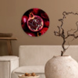 Granaatappel - Rood - Fruit Wandcirkel plexiglas klein -sfeer1