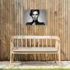 Vrouw - Lolly - Zwart Tuinposter op houten frame 2 cm dik klein -sfeer4