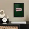 Tekstwolk - BLAH BLAH BLAH - Roze fotolijst zwart zonder passe partout klein -sfeer1