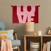 Love - Rood - Blokletters Wandkleed katoen klein -wsfeer4_kind