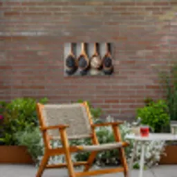 Houten - Lepels - Rijst - Zaden Tuinposter op houten frame 2 cm dik klein -sfeer3